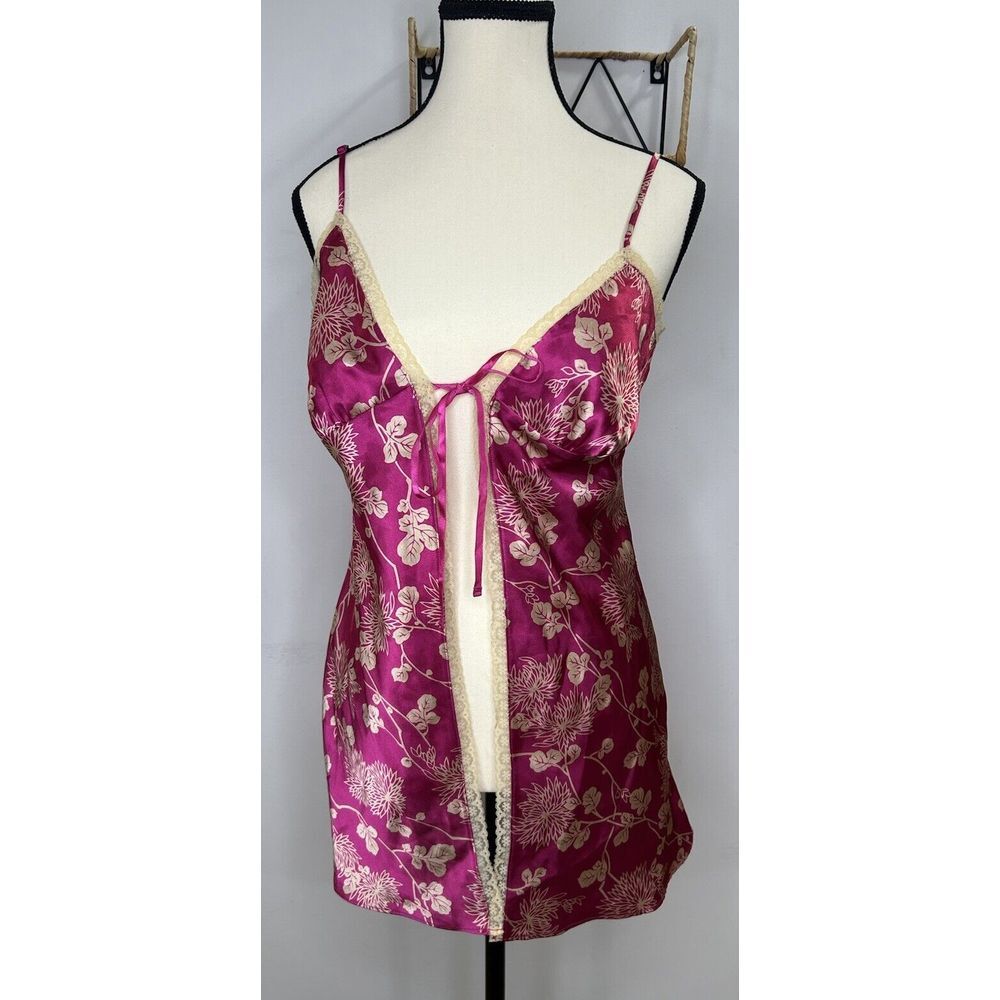 Victoria`s Secret Babydoll Floral‎ Design Chemise Lingerie Ladies Size M